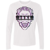 T-Shirts White / S Glitch Joke Men's Premium Long Sleeve