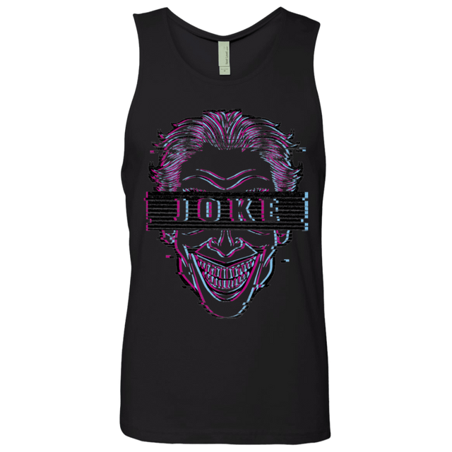 T-Shirts Black / S Glitch Joke Men's Premium Tank Top