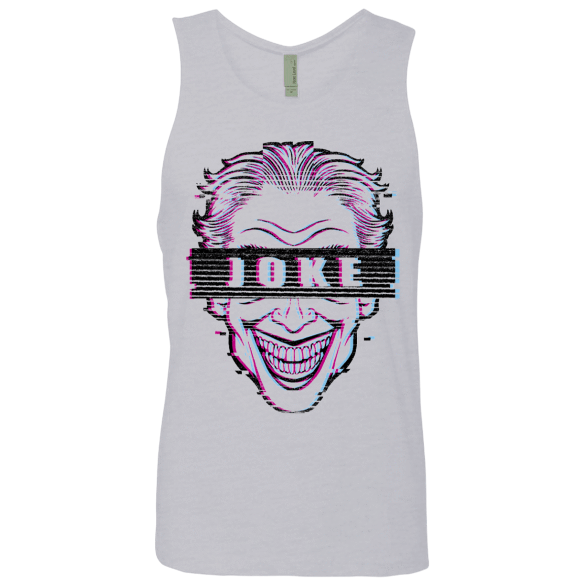 T-Shirts Heather Grey / S Glitch Joke Men's Premium Tank Top