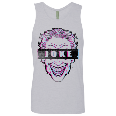 T-Shirts Heather Grey / S Glitch Joke Men's Premium Tank Top