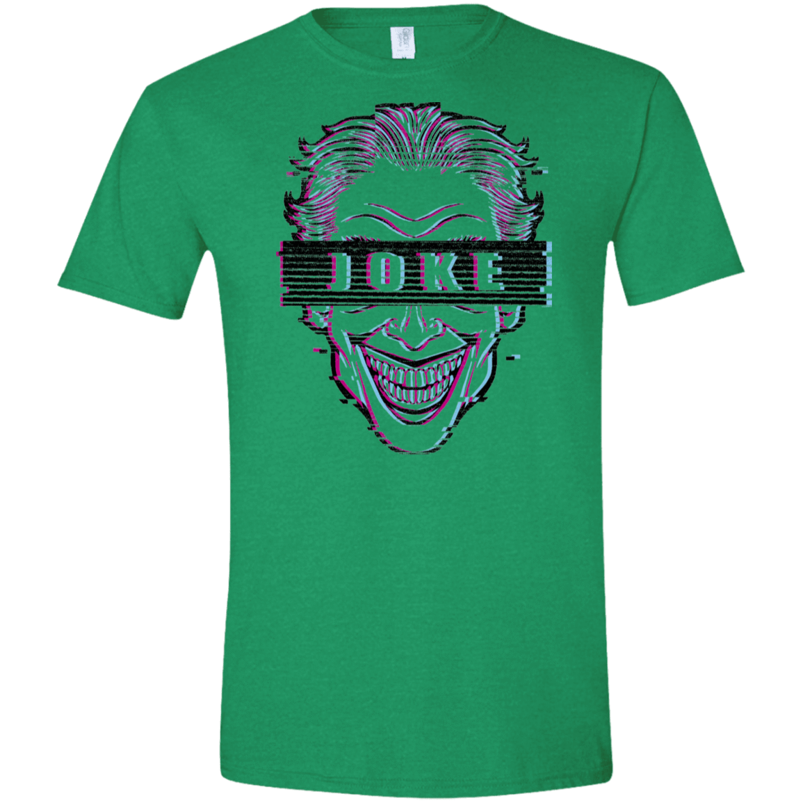T-Shirts Heather Irish Green / M Glitch Joke Men's Semi-Fitted Softstyle