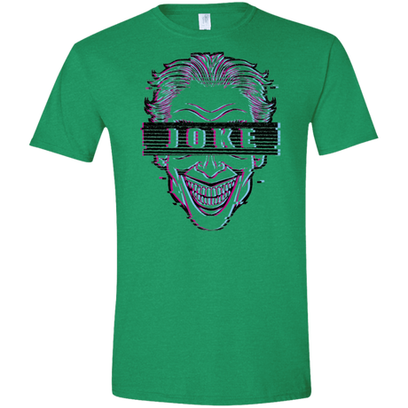 T-Shirts Heather Irish Green / M Glitch Joke Men's Semi-Fitted Softstyle