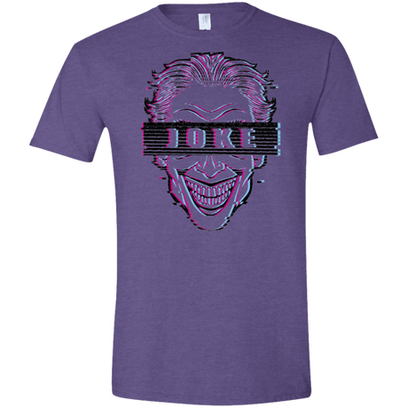 T-Shirts Heather Purple / S Glitch Joke Men's Semi-Fitted Softstyle