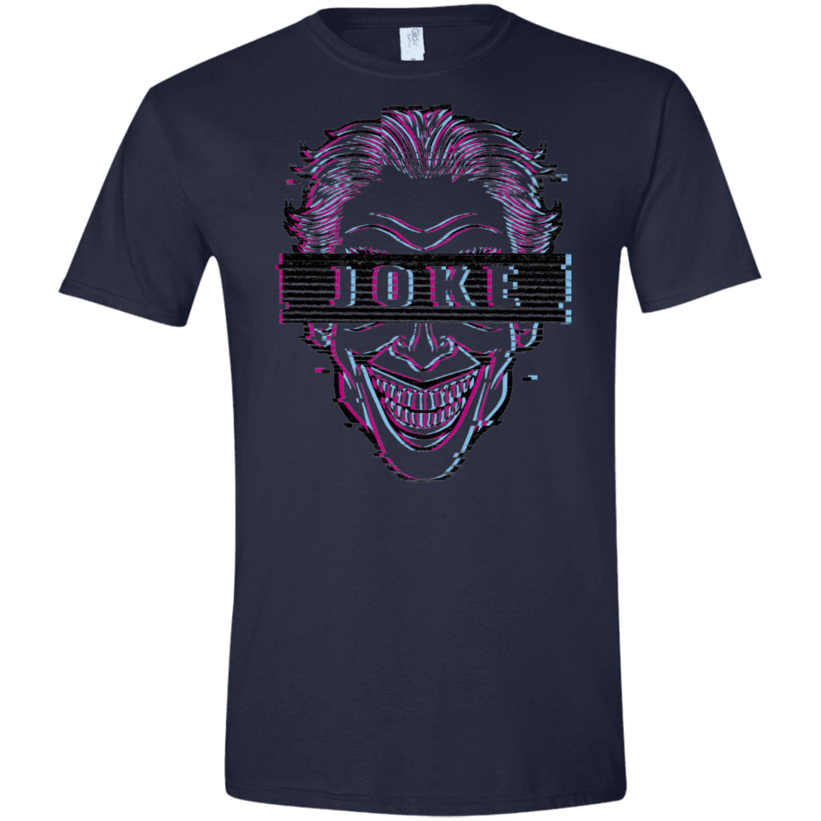 T-Shirts Navy / X-Small Glitch Joke Men's Semi-Fitted Softstyle