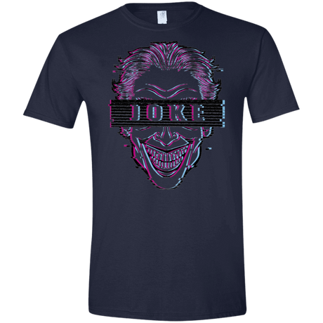 T-Shirts Navy / X-Small Glitch Joke Men's Semi-Fitted Softstyle