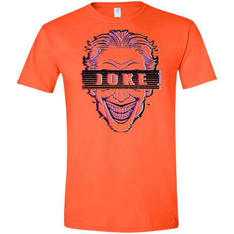T-Shirts Orange / S Glitch Joke Men's Semi-Fitted Softstyle