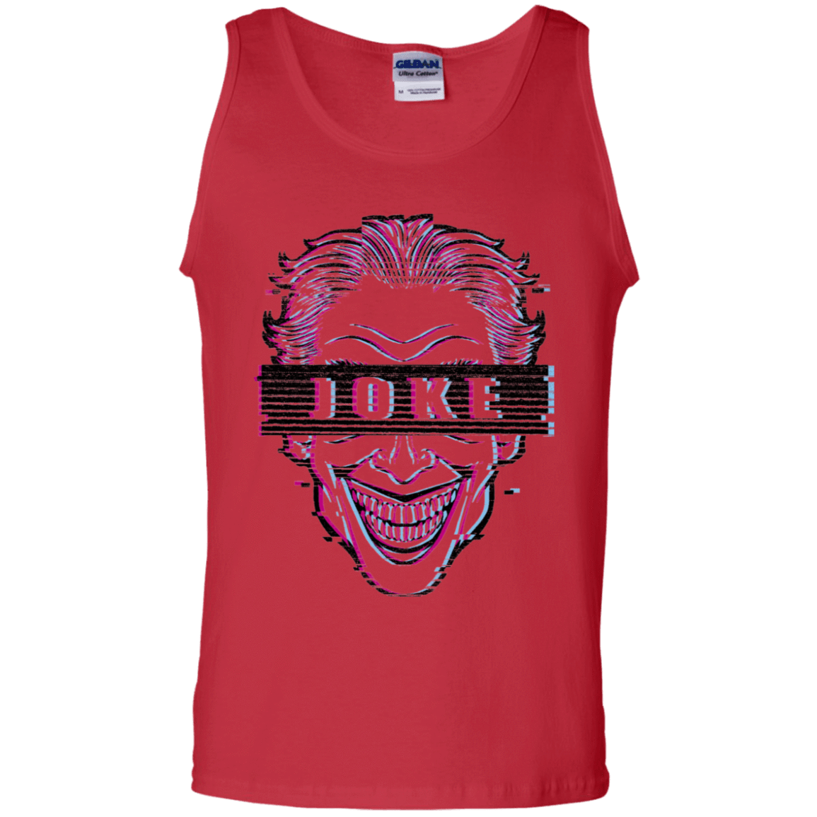 T-Shirts Red / S Glitch Joke Men's Tank Top