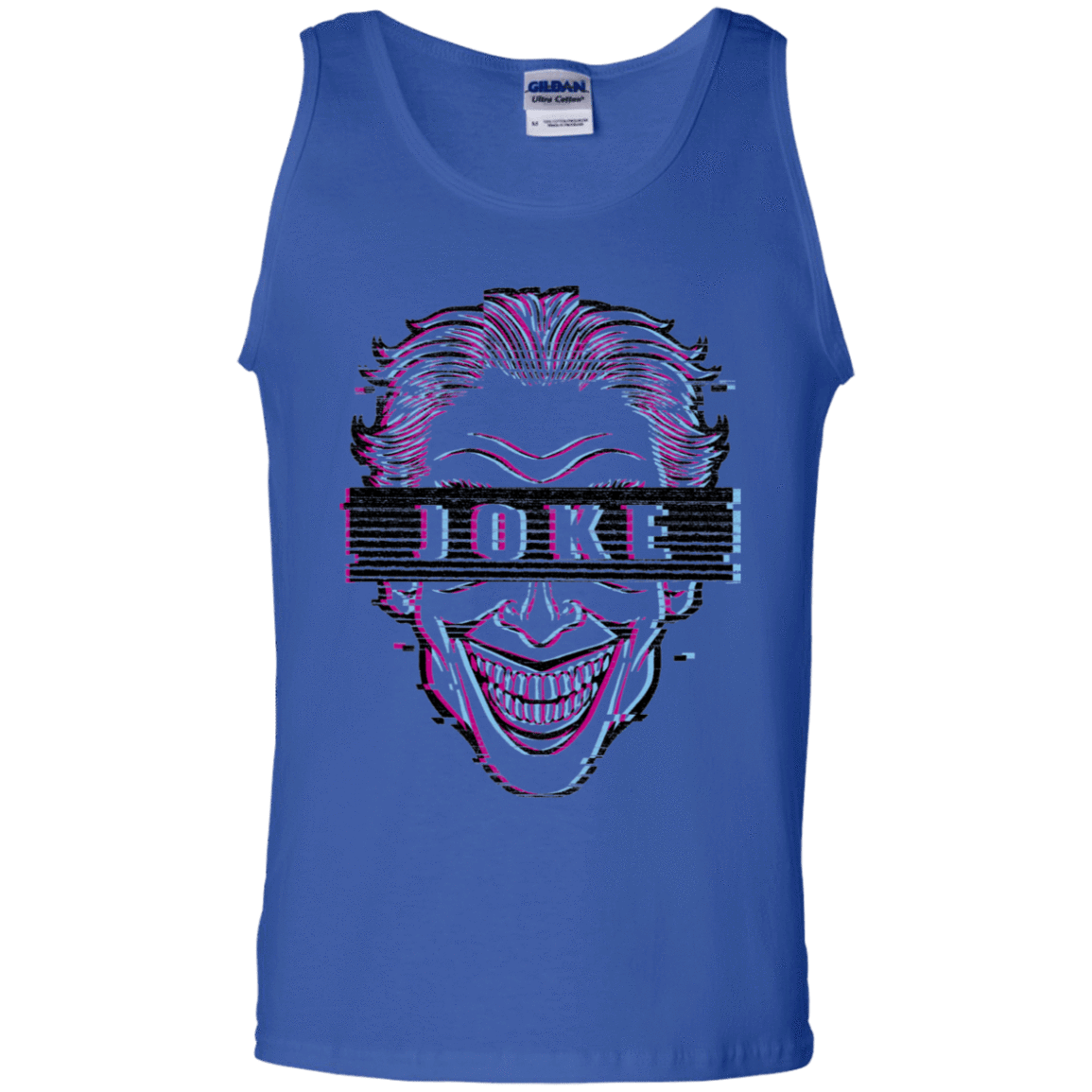 T-Shirts Royal / S Glitch Joke Men's Tank Top