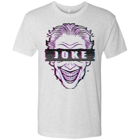 T-Shirts Heather White / S Glitch Joke Men's Triblend T-Shirt
