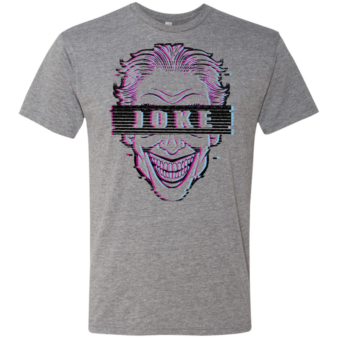 T-Shirts Premium Heather / S Glitch Joke Men's Triblend T-Shirt