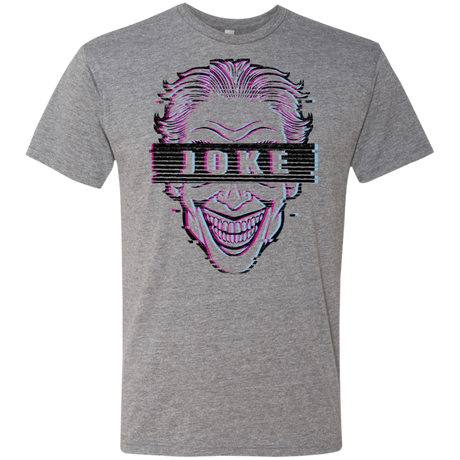 T-Shirts Premium Heather / S Glitch Joke Men's Triblend T-Shirt