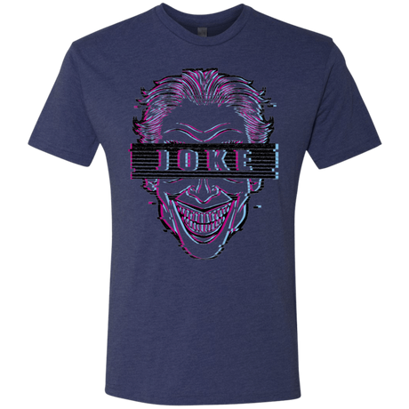 T-Shirts Vintage Navy / S Glitch Joke Men's Triblend T-Shirt