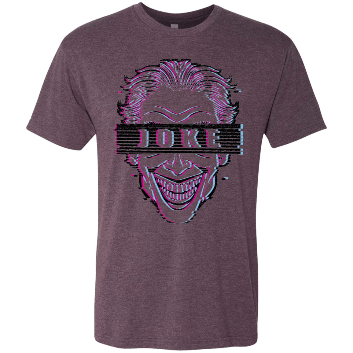 T-Shirts Vintage Purple / S Glitch Joke Men's Triblend T-Shirt