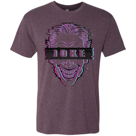 T-Shirts Vintage Purple / S Glitch Joke Men's Triblend T-Shirt