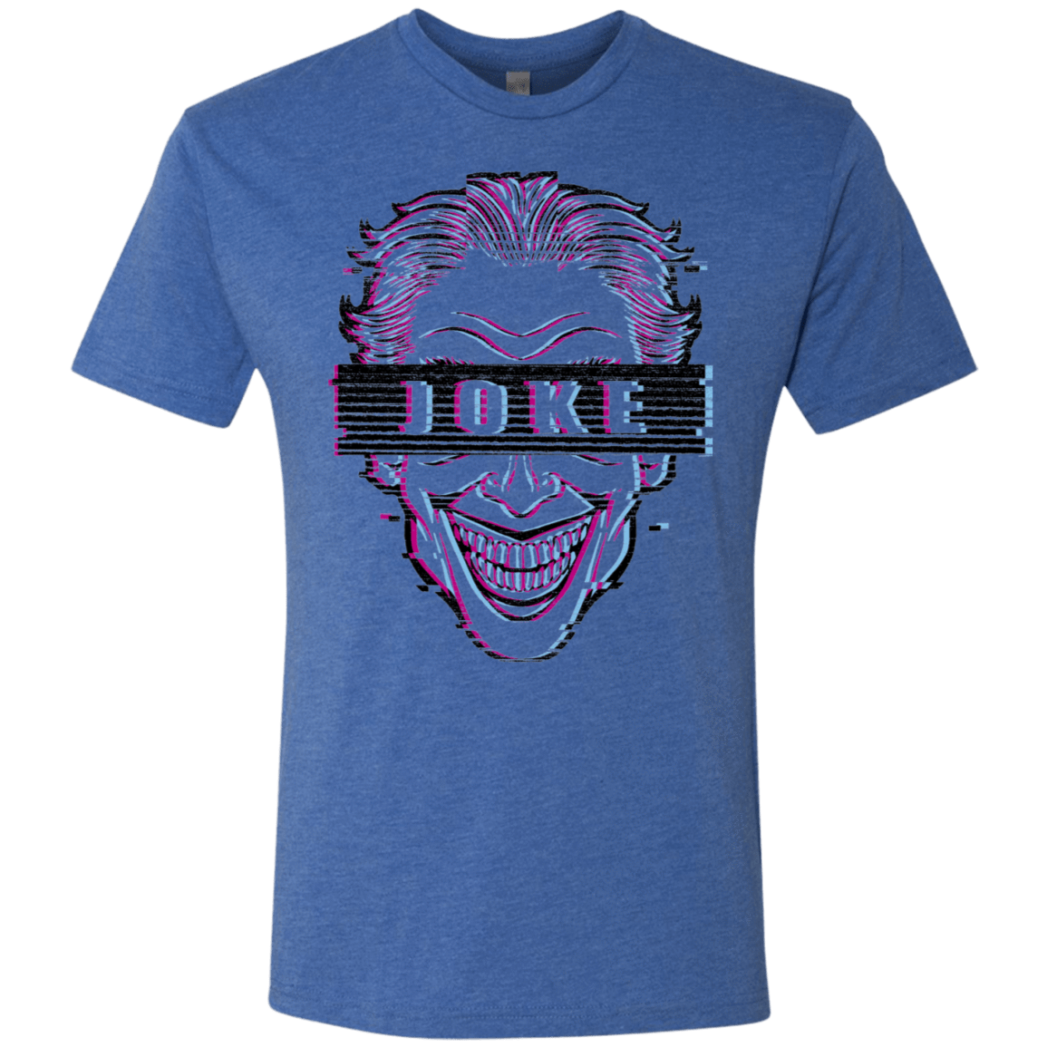 T-Shirts Vintage Royal / S Glitch Joke Men's Triblend T-Shirt