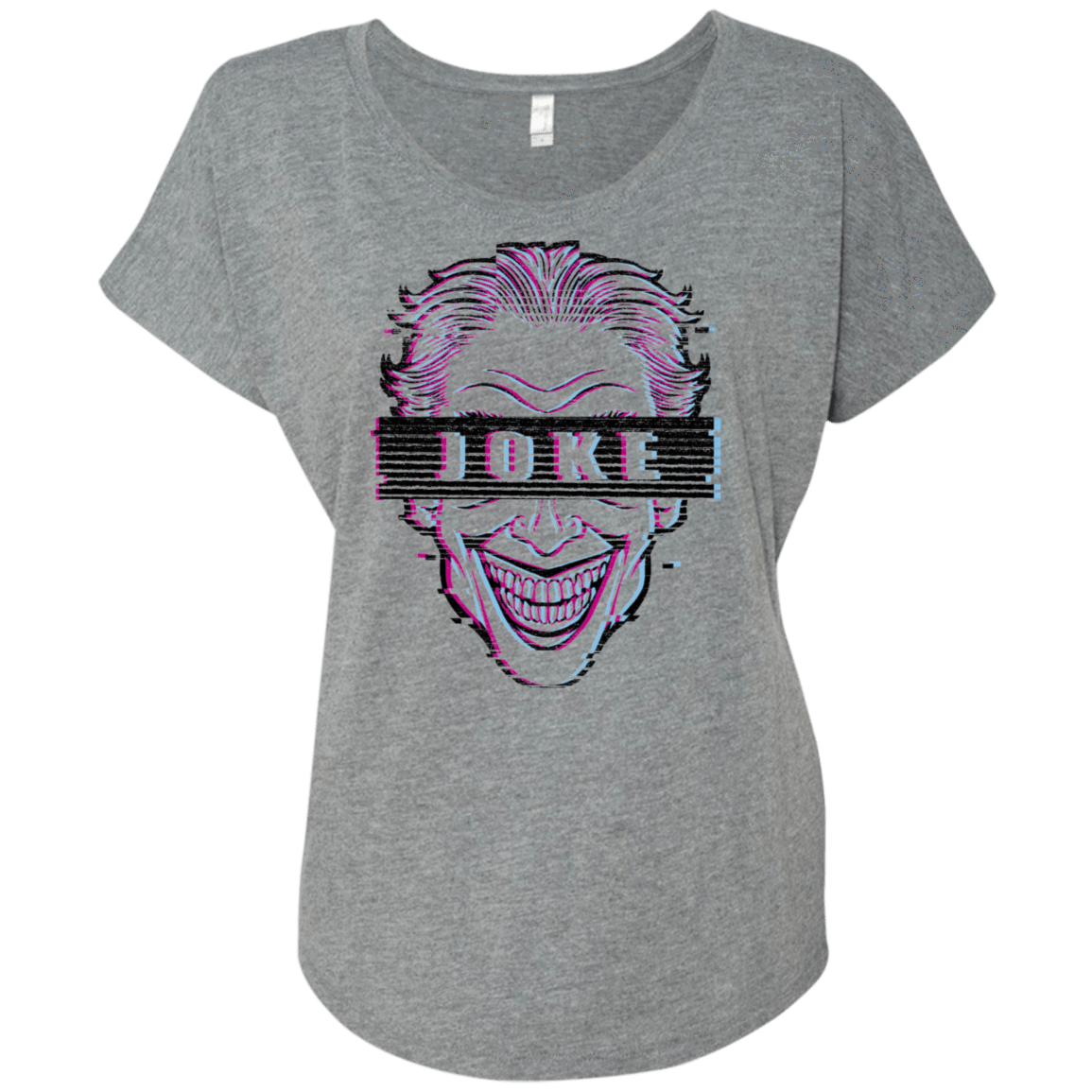 T-Shirts Premium Heather / X-Small Glitch Joke Triblend Dolman Sleeve