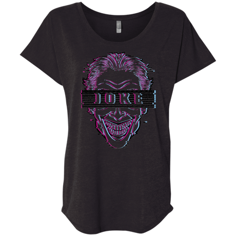 T-Shirts Vintage Black / X-Small Glitch Joke Triblend Dolman Sleeve