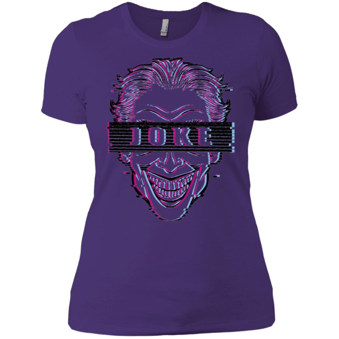 T-Shirts Purple Rush/ / X-Small Glitch Joke Women's Premium T-Shirt