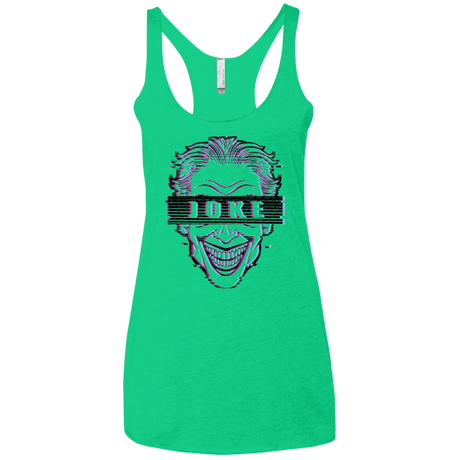 T-Shirts Envy / X-Small Glitch Joke Women's Triblend Racerback Tank
