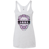T-Shirts Heather White / X-Small Glitch Joke Women's Triblend Racerback Tank