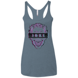 T-Shirts Indigo / X-Small Glitch Joke Women's Triblend Racerback Tank