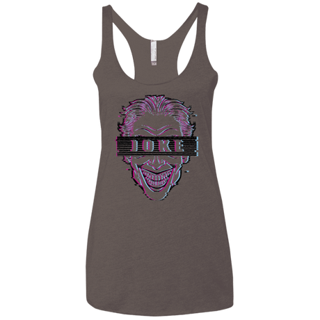 T-Shirts Macchiato / X-Small Glitch Joke Women's Triblend Racerback Tank