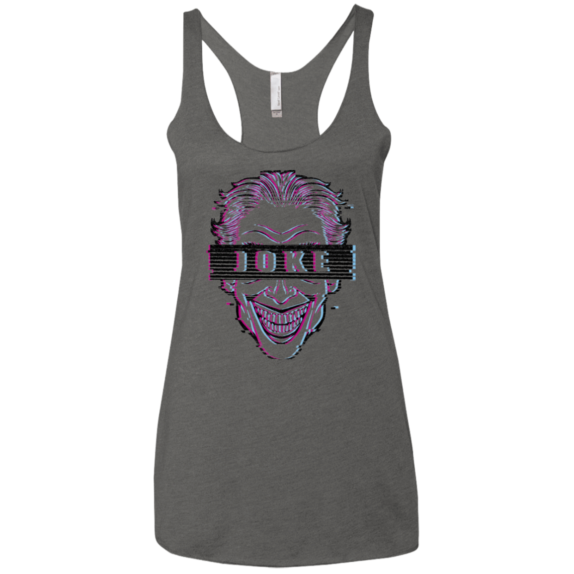 T-Shirts Premium Heather / X-Small Glitch Joke Women's Triblend Racerback Tank