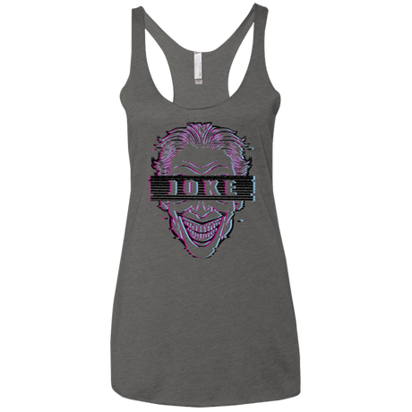 T-Shirts Premium Heather / X-Small Glitch Joke Women's Triblend Racerback Tank