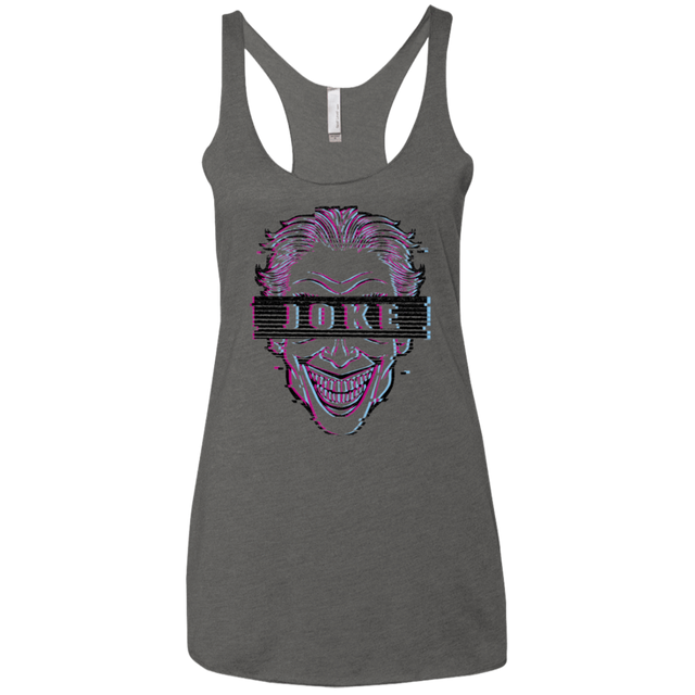 T-Shirts Premium Heather / X-Small Glitch Joke Women's Triblend Racerback Tank