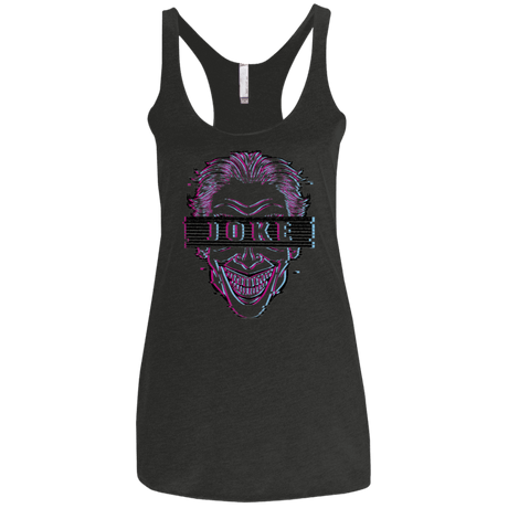 T-Shirts Vintage Black / X-Small Glitch Joke Women's Triblend Racerback Tank