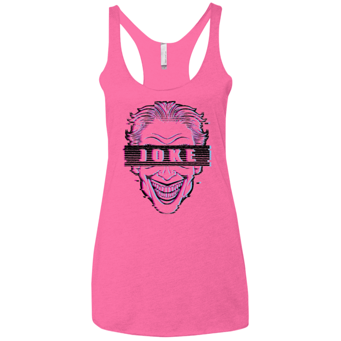T-Shirts Vintage Pink / X-Small Glitch Joke Women's Triblend Racerback Tank
