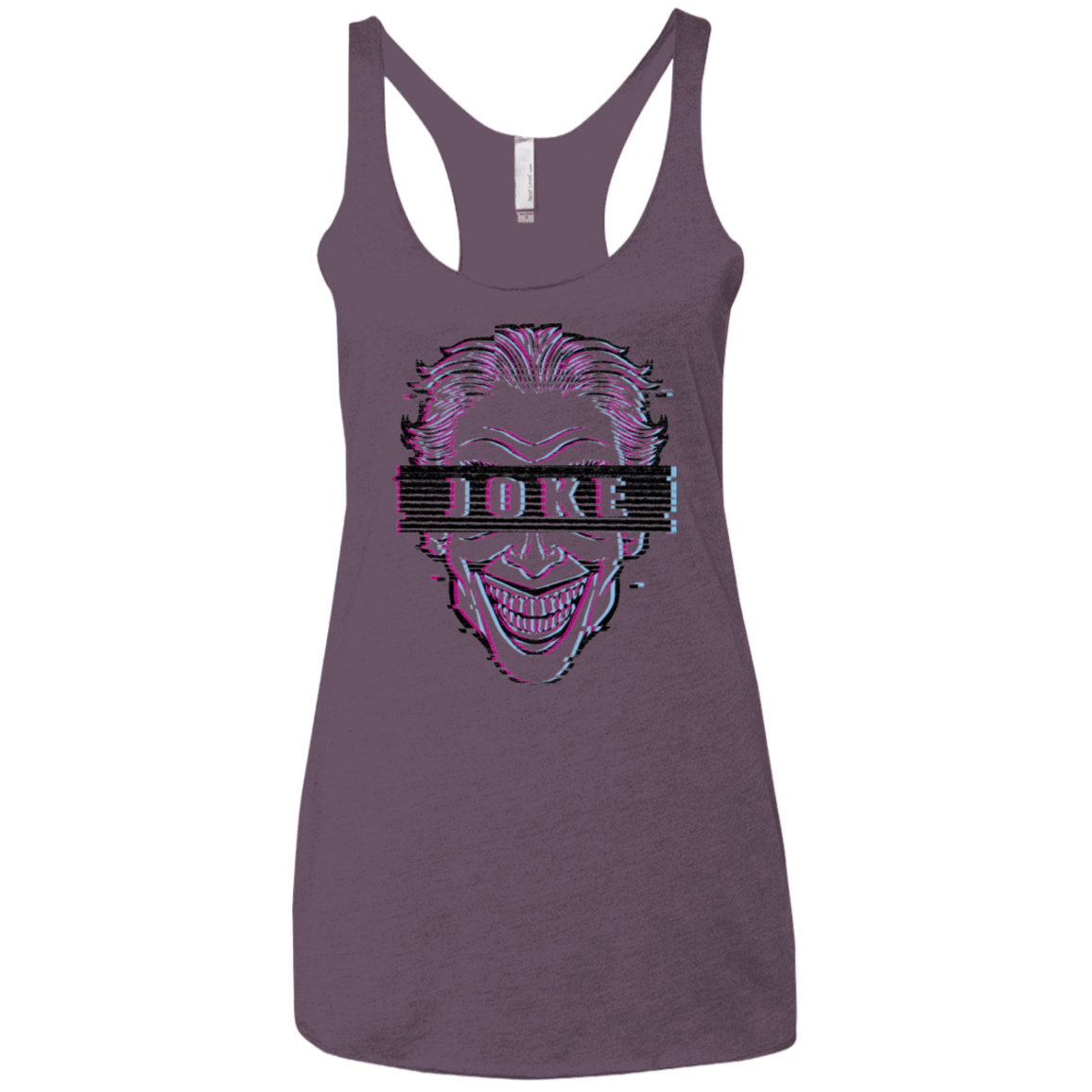 T-Shirts Vintage Purple / X-Small Glitch Joke Women's Triblend Racerback Tank