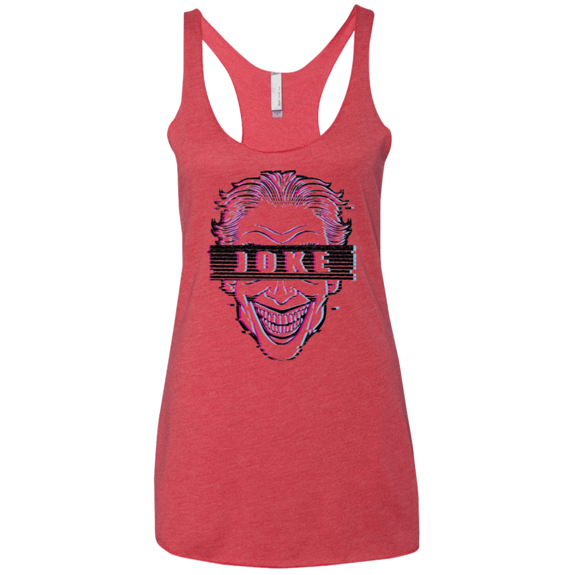 T-Shirts Vintage Red / X-Small Glitch Joke Women's Triblend Racerback Tank