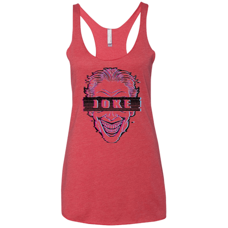 T-Shirts Vintage Red / X-Small Glitch Joke Women's Triblend Racerback Tank