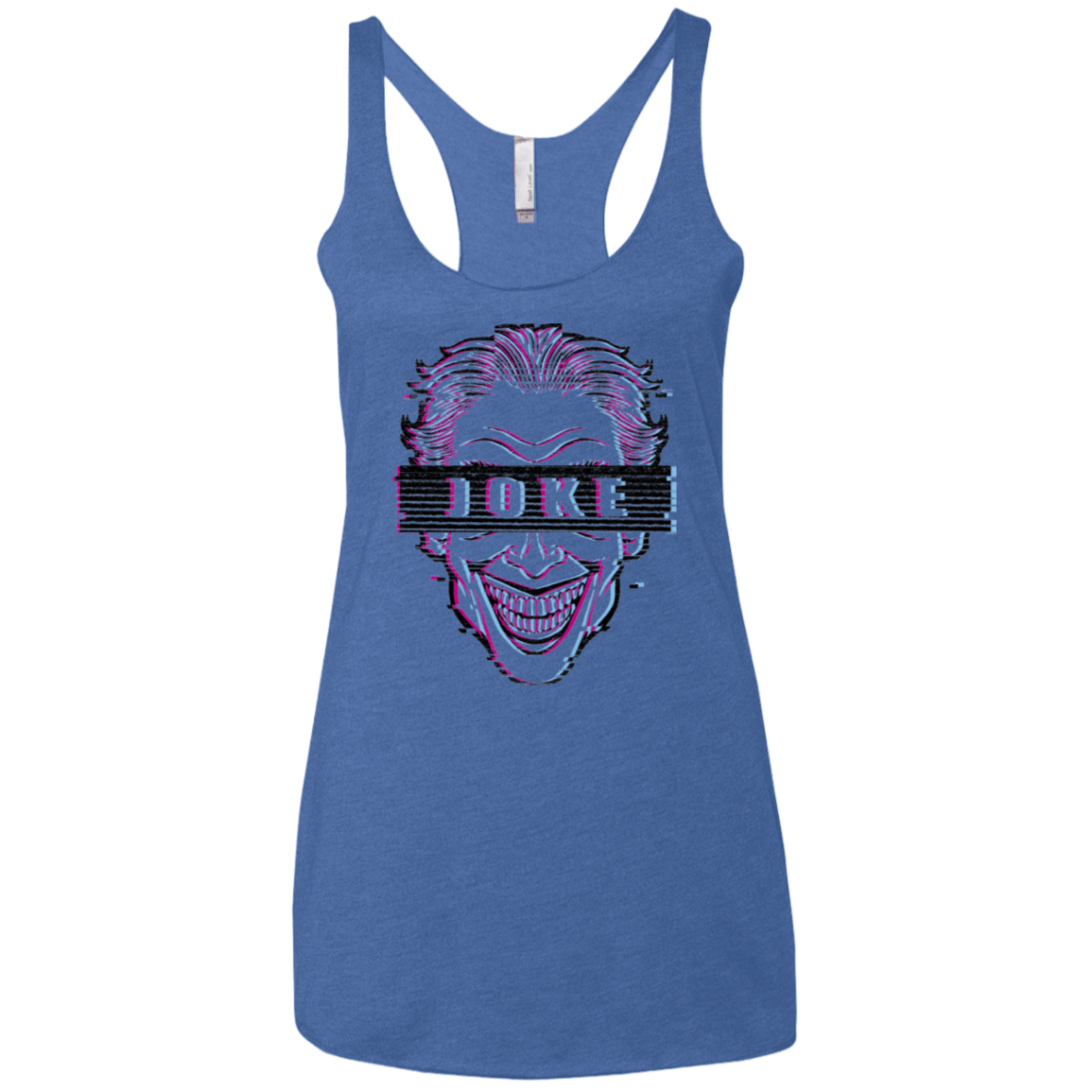T-Shirts Vintage Royal / X-Small Glitch Joke Women's Triblend Racerback Tank
