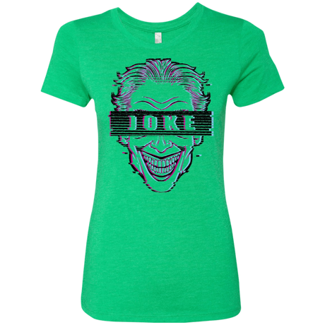 T-Shirts Envy / S Glitch Joke Women's Triblend T-Shirt