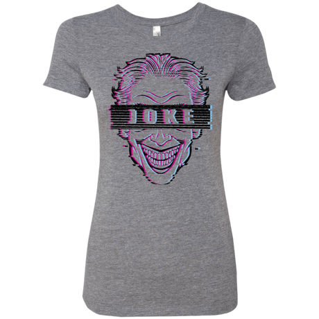 T-Shirts Premium Heather / S Glitch Joke Women's Triblend T-Shirt