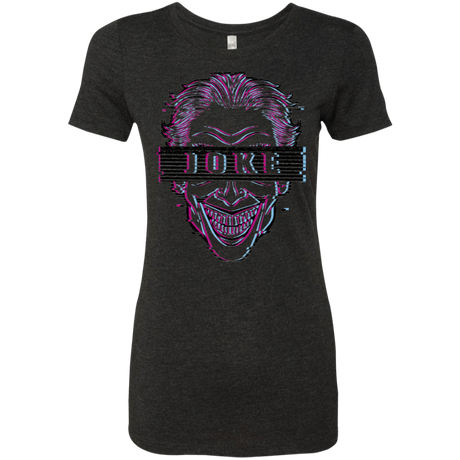 T-Shirts Vintage Black / S Glitch Joke Women's Triblend T-Shirt