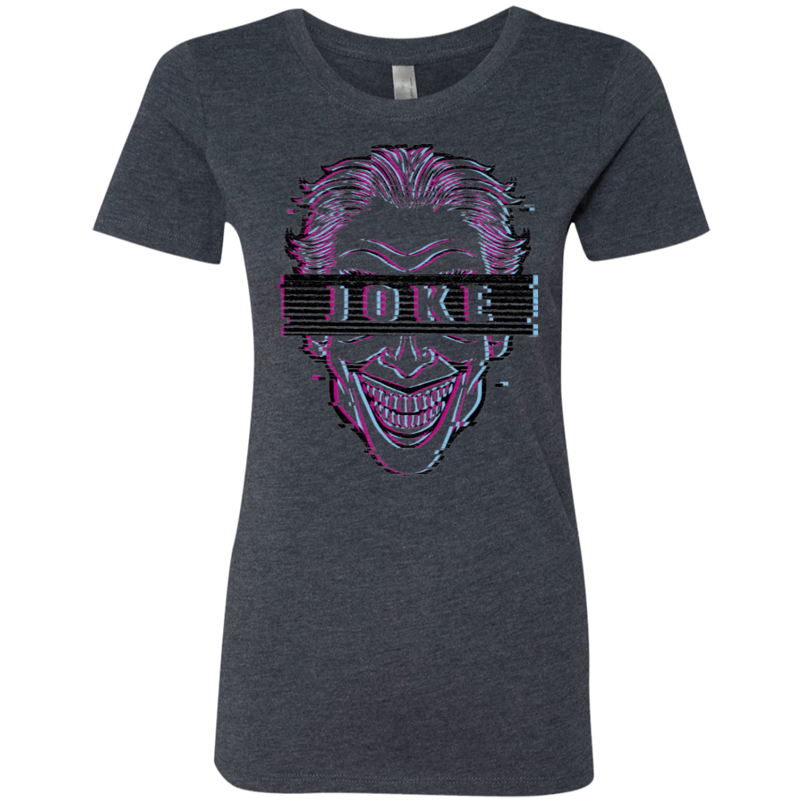 T-Shirts Vintage Navy / S Glitch Joke Women's Triblend T-Shirt