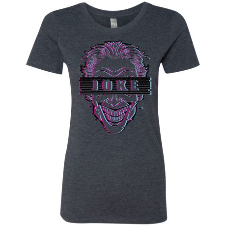 T-Shirts Vintage Navy / S Glitch Joke Women's Triblend T-Shirt