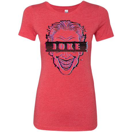 T-Shirts Vintage Red / S Glitch Joke Women's Triblend T-Shirt
