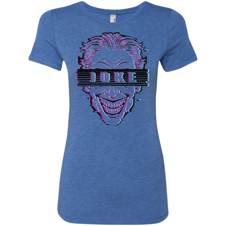 T-Shirts Vintage Royal / S Glitch Joke Women's Triblend T-Shirt