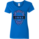 T-Shirts Royal / S Glitch Joke Women's V-Neck T-Shirt