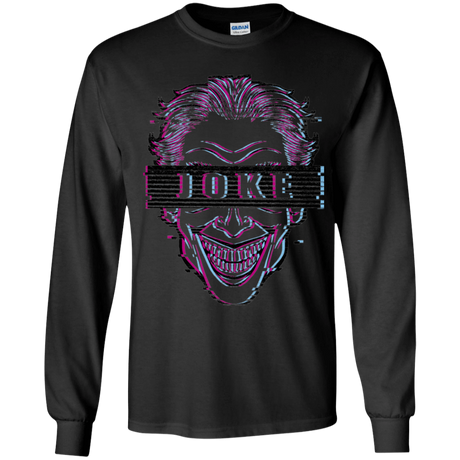 T-Shirts Black / YS Glitch Joke Youth Long Sleeve T-Shirt