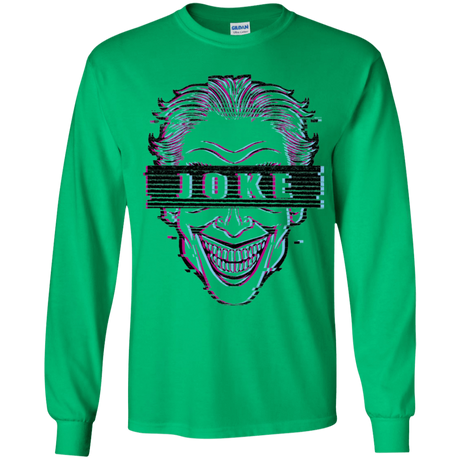T-Shirts Irish Green / YS Glitch Joke Youth Long Sleeve T-Shirt