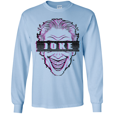 T-Shirts Light Blue / YS Glitch Joke Youth Long Sleeve T-Shirt