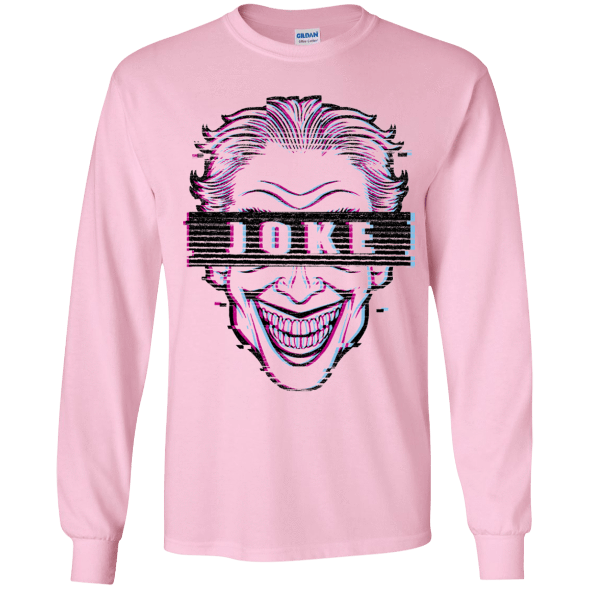 T-Shirts Light Pink / YS Glitch Joke Youth Long Sleeve T-Shirt