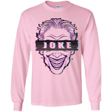 T-Shirts Light Pink / YS Glitch Joke Youth Long Sleeve T-Shirt