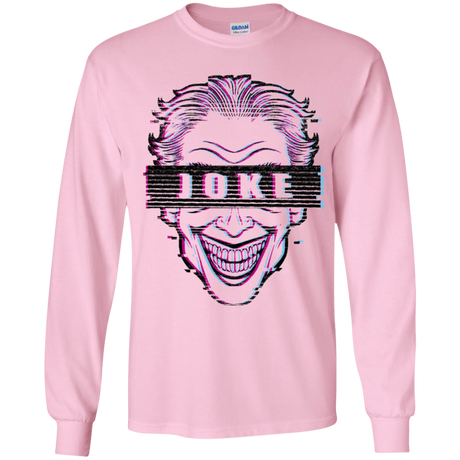 T-Shirts Light Pink / YS Glitch Joke Youth Long Sleeve T-Shirt