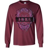T-Shirts Maroon / YS Glitch Joke Youth Long Sleeve T-Shirt